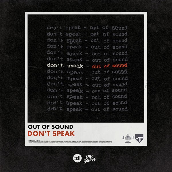 Out Of Sound - Don't Speak (Original Mix)