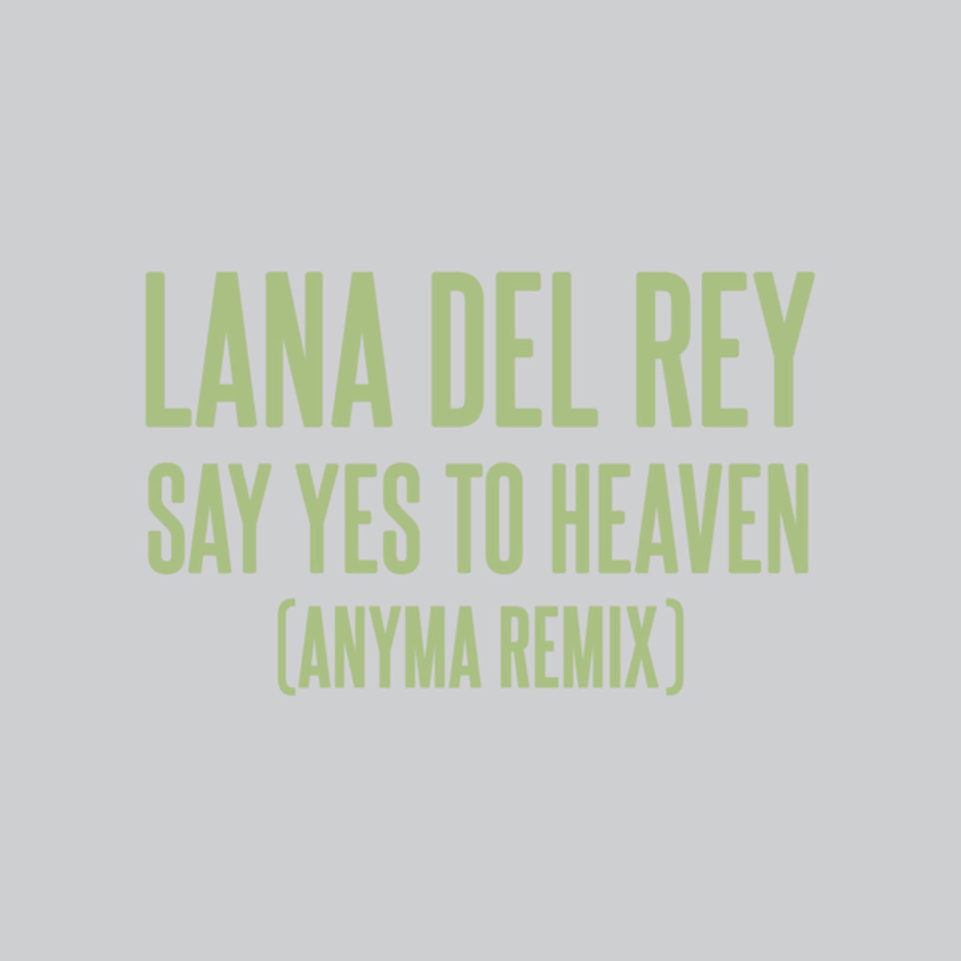 Lana Del Rey - Say Yes To Heaven (Anyma (ofc) Extended Remix)