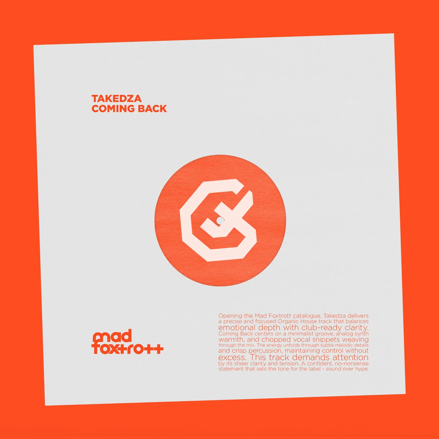 Takedza - Coming Back (Extended Mix)