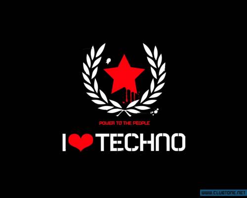 I LOVE TECHNO, звезда, техно, power of people предпросмотр