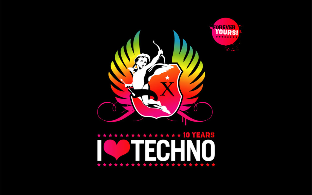 techno angels, i love techno 10 years  